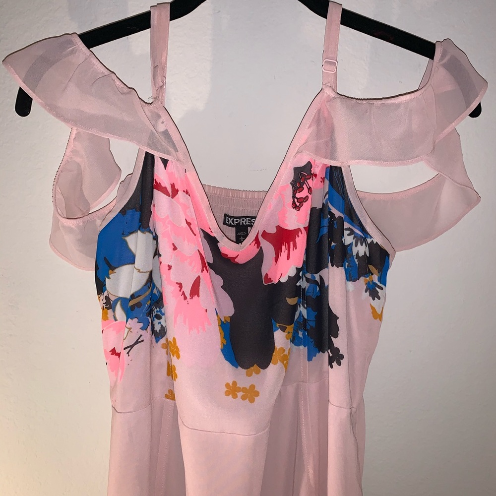 Floral and pink day dress